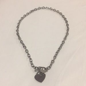 ON HOLD! Stainless steel toggle heart necklace 💕